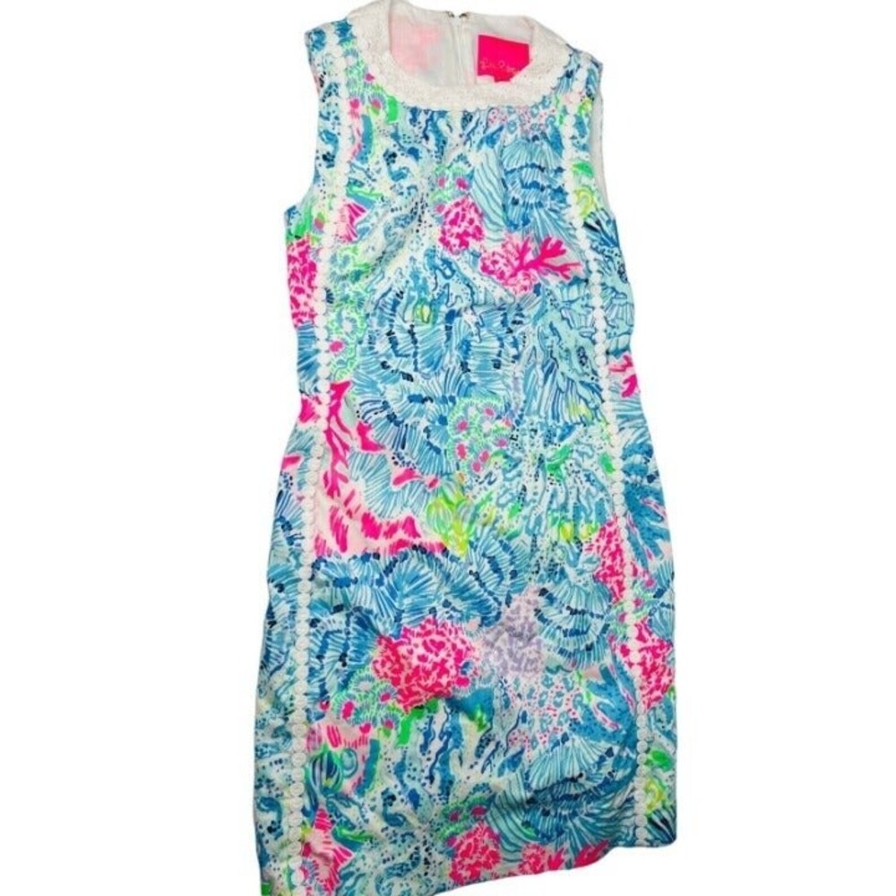 Lily Pulitzer Mila Shift Dress Gorgeous Size 00 Bright Color Lilly Summer.